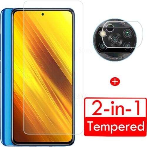Screen Protector For POCO X3 M3 Glass For Xiaomi POCO X3 NFC Tempered Glass Protective Film For Mi POCO X3 M3 Camera Glass