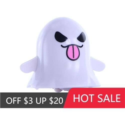 1Pcs Cartoon Mini White Ghost Elf Classic Wind Up Toys Cute Clockwork Small Model Kids Toys