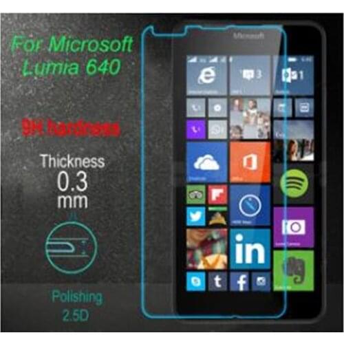 2.5D Original 9H High Quality Tempered Glass Protective Film Explosion-proof Screen Protector For Nokia Microsoft lumia 640