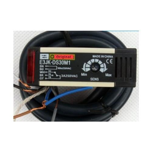 2PCS E3JK-DS30M1 3A 12-24VDC 90-250VAC 5 wire Diffuse Reflection Photoelectric Switch Sensor