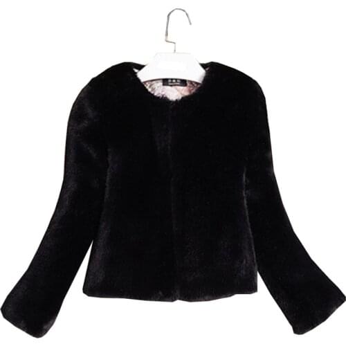 2021 Autumn Winter New Imitation Fur Coats Womens Slim Mink Wool Fluff Coat Womens Clothing Short Jacket Outerwear Female