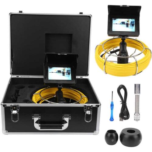 5Inch 17MM Sewer Inspection Camera IP68 Waterproof Handheld Industrial Pipe Sewer Inspection Video Camera With 8 LED Light