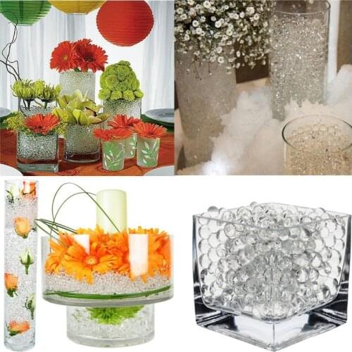 1700pcs/10 bag Multicolors Crystal Soil Plant Flower Jelly Mud Water Beads for Plants Pearls Vase Soil Gel Balls Home Decoration