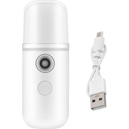 Alcohol Bottle Nano Spray Water Replenishing Device Face Steaming Humidifier Hydrating USB Rechargeable Handheld Alcohol Sprayer