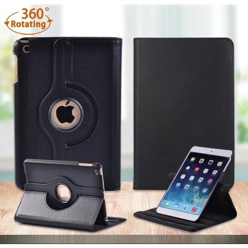 PU Leather 360 Rotating Case for Apple IPad Mini 1/2/3 7.9" A1490 A2599 A1600 A1432 A1454 A1489 A1491 A1601 A1455 Tablet Cover