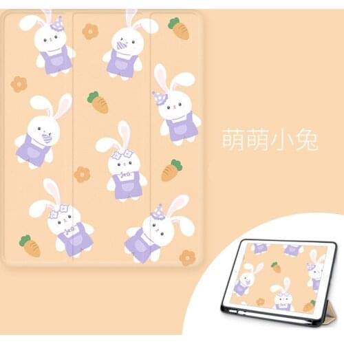 Case For iPad Air 4 1 2 3 2018 2017 9.7 2020 Pro 11 12.9 10.5 Mini 5Case Protective Case Smart Cover With Pencil Holder Silicone