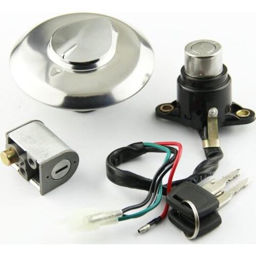 Motorcycle Ignition Switch Seat Lock Key Fuel Gas Cap Set For Honda CM125 CM 125 1987 1988 1989 1990 1991-1999 Fuel Tank Cover