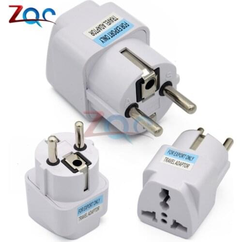 European EU Plug Adapter Japan China American Universal UK US AU To EU AC Travel Power Adapter Converter Electrical Charger