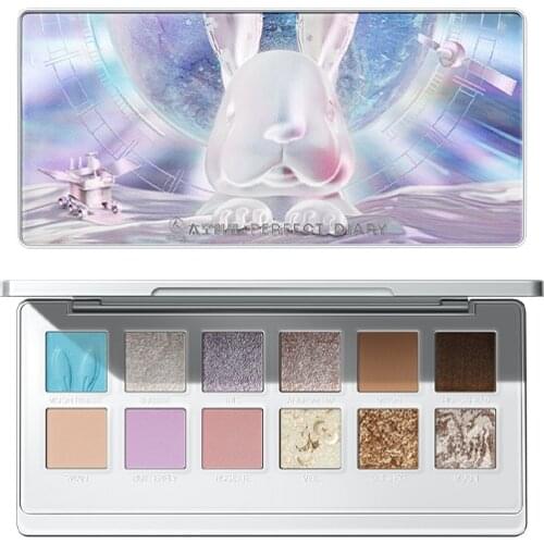 GY PERFECT DIARY Second Generation Animal Eye Shadow Makeup Jade Hare Plate Twelve Color Eye Shadow Female Shimmer Matte