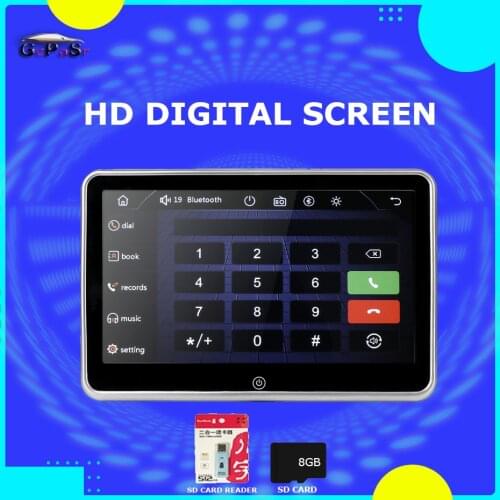 HD Car Headrest Monitor Video Player USB SD TF LCD Digital Screen Touch Button Game Remote Control Car MP5 Player accessories