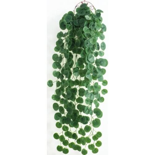 2PC 90cm Artificial Hanging Plant Greenery Vine Leaf Garland Begonia Leaf Rattan Home Garden Wall Party Decoration
