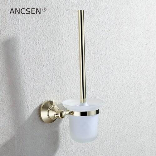 Brass Toilet Brush Holder Bathroom Cleaning Brush Holder With Toilet Brush Wall Mount Bathroom Toilet Brush