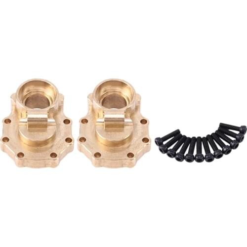 Brass Rear C-Hub Hub Carrier Cover Inner Portal Housing for 1/10 RC Crawler Traxxas TRX4 TRX6 Upgrade Parts