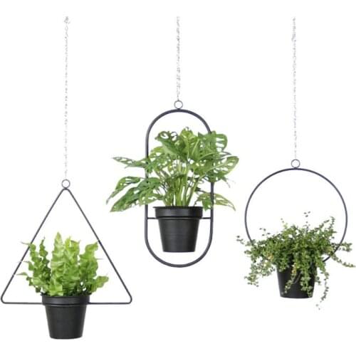 Metal Plant Hanger Chain Hanging Basket Flower Pot Plant Holder Garden Balcony Indoor Outdoor Decoration