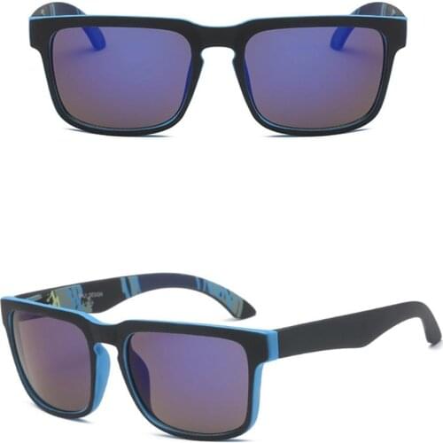 Fashion Square Frame Retro Large Colorful Reflective Sports Sunglasses Women Versatile Big Motion Frame Sunglasses