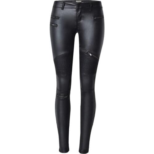 Женские кожаные брюки MusLotus China At AliExpress