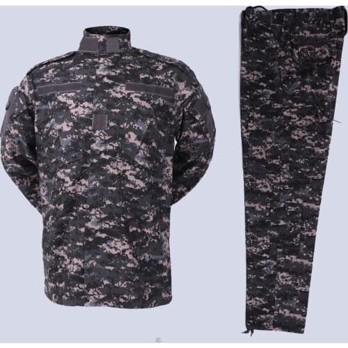 Mens Army Camouflage Combat Uniform Shirt and Pants Tactical Design Urban Digital City