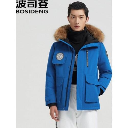 BOSIDENG 2020 new winter down jacket men extremely cold collection -30℃ natural fur warm outdoor wear B00142305