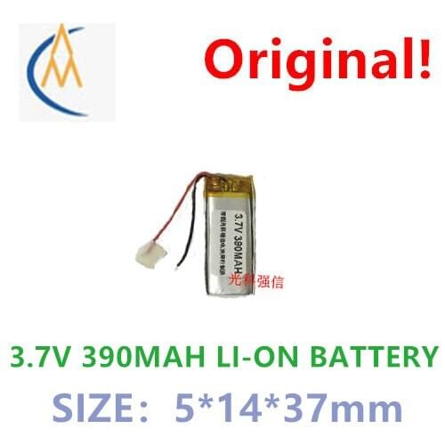Brand new 3.7V polymer lithium battery 501437 390mAh MP3 walkie talkie / device / mini 3D glasses WiFi amplifier