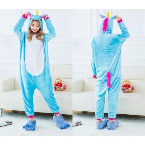 Unicorn Onesie Adult Pajamas Women Pyjamas Pijama Unicornio Winter Sleepwear Onepiece Onesies For Adults 2019