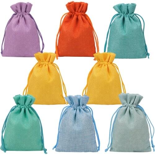 Soap Gift Pouches Jute Jewelry Sachet Christmas Party Decoration Pocket 10Pcs/Lot Coffee Beans Storages Bag Can Print Logo