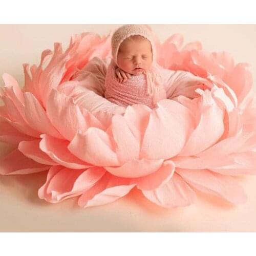 Baby Flower Shaped Posing Container Newborn Big Petal Photography Props Infant Photo Shooting Accessories