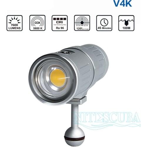 Scubalamp supe V4K video light for TG5 Gopro RX100 underwater video