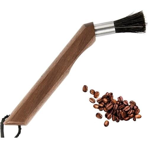 Crank Walnut Cleaning Brush Coffee grinder cleaning brush Commercial coffee shop brush Coffee machine powder cleaning brush