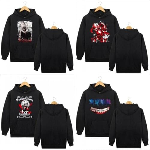 Anime Tokyo Ghoul Cartoon Hoodies Autumn Fashion Hoodie Coat Tokyo Ghoul harajuku Hip Hop Men Women Hooded Sweatshirt