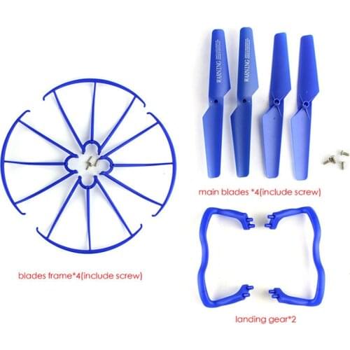 3 Colors Syma X5 X5C Spare Parts Main Blade &Blade Protecting Frame & Landing Skid for SYMA X5C X5C-1 X5 RC Quadcopter