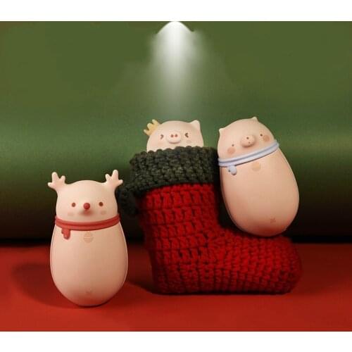2 In 1 Cute USB Rechargeable Hand Warmer Mini Portable Travel Handy Long-Life Pocket Hand Warmer Christmas gift couple
