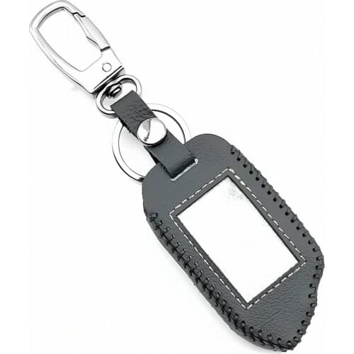 2019 New Style 2-Way LCD Keychain Remote Leather Case Cover for Car Alarm System Sher-khan Mobicar A Mobicar B Key Protect Shell