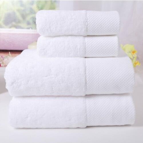 3pc Premium Towel Set Luxury Hotel & Spa Quality 100% Cotton for Maximum Softness and Absorbency White Bath Face Hand One Each