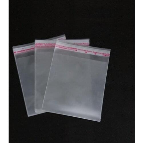 300pcs/lot-12*15cm Clear Resealable Cellophane/BOPP/Poly Bags Transparent Opp Bag storage Plastic Bags Self Adhesive Seal