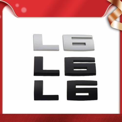3D Premium L6 letters for X3 F10 F30 E46 E60 E90 car engine displacement Hood Interior Fender trunk Decal Emblem Badge Sticker