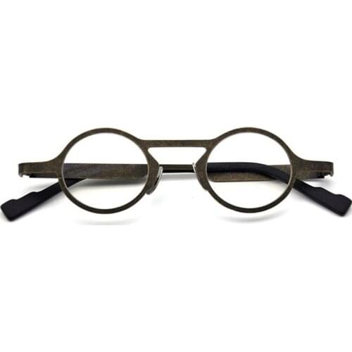 80134 Metal Round Steel Plate Retro Glasses Frame for Men Women Optical Fashion Computer Eyeglasses