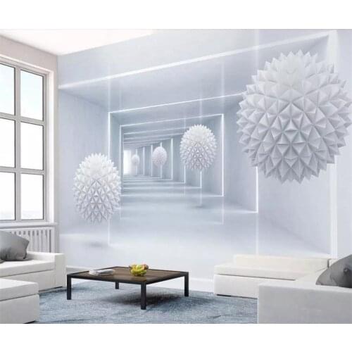 Beibehang Custom wallpaper 3d photo mural abstract space polygon ball simple 3d stereo background wall papers home decor murals