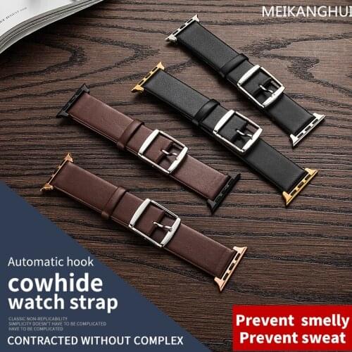 Brand Wrist Watch Band Leather Strap for 38/42mm Apple Watch iwatch Loop Belt Strap Replacement I300