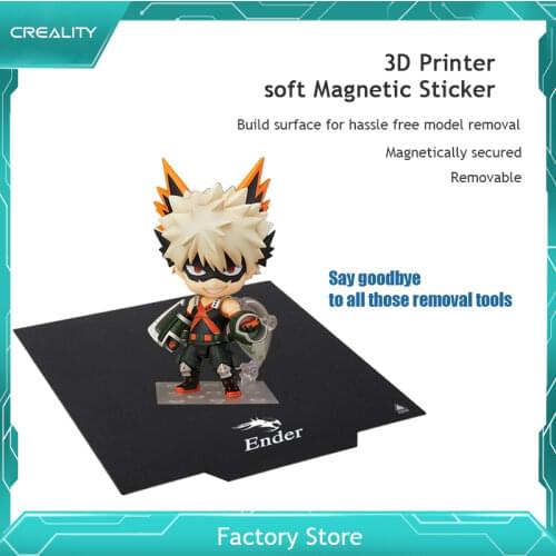 CREALITY 3D Original Flexible Magnetic Build Surface Plate Pads Ender-3/Ender-5/Ender-3 Pro Hotbed Parts Magnetic Bed Tape