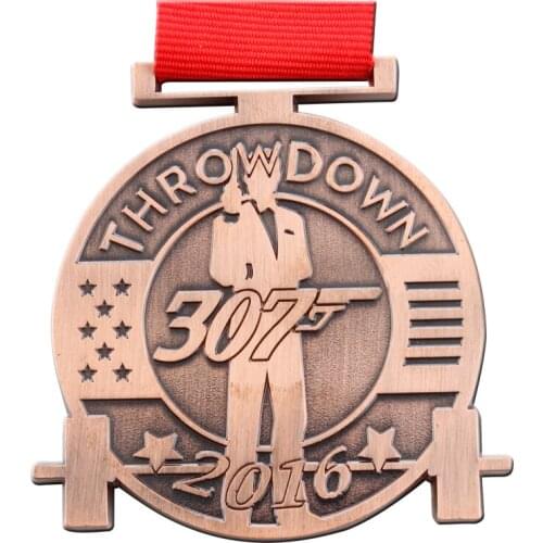 Cheap custom antique bronze medals OEM custom engraving medal high quality custom made sports medal