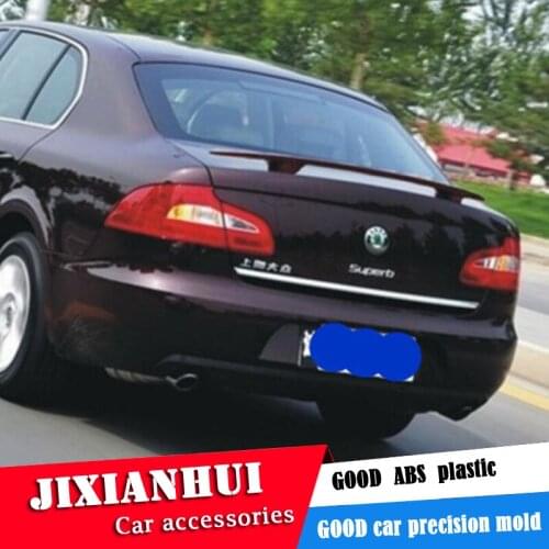 For Superb Spoiler 2006-2019 Skoda Superb Spoiler GTK ABS plastic Material Car Rear Wing Color Rear Spoiler