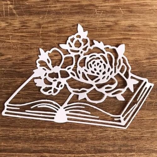 Book Flowers 2021 New Design Craft Metal Cutting Die Creative For Scrapbook Album Paper Card