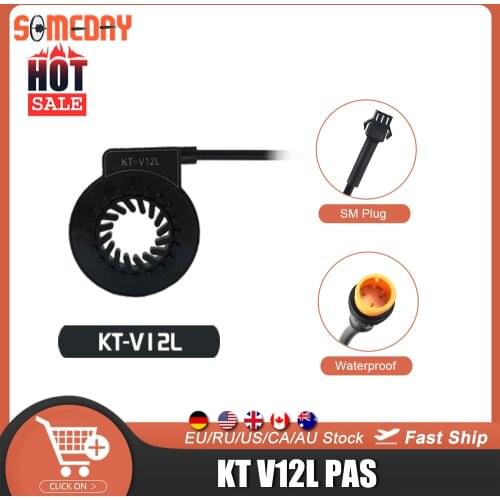 SOMEDAY KT V12L PAS Sensor Pedal Assistant Double Hall 12 Magents for Electric Bicycle Conversion Kit Parts