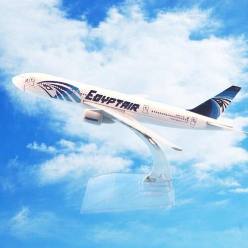 1/400 16cm Egypt Air B777 Plane Airplane Aircraft Model Kids Toy Collection Gift