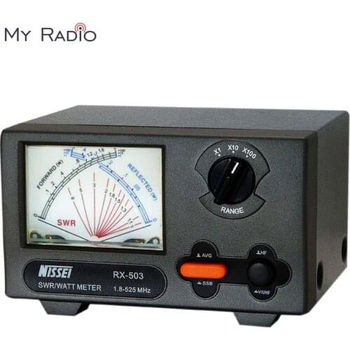 NISSEI RX-503 SWR/Watt Meter 1.8-525MHz 2/20/200W for Two-way Radio Power Watt meter