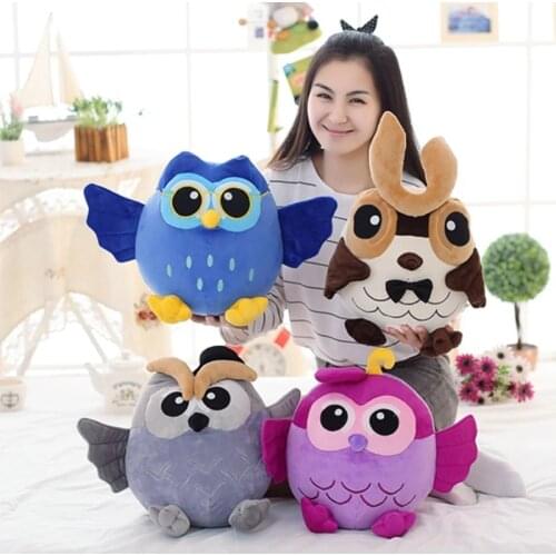 New Halloween Soft Plush Blue Grey Purple Owl Toy Creative Children Kids Baby Birthday Stuffed Kawaii Dolls Gift Home Shop Decor