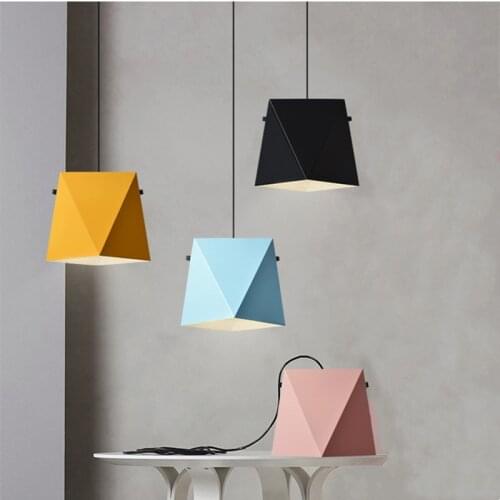 New Nordic Pendant Light Led Modern Restaurant Hanging Lighting Fixture Bar Macaron Dining Room Kitchen Island Indoor Decor Lamp
