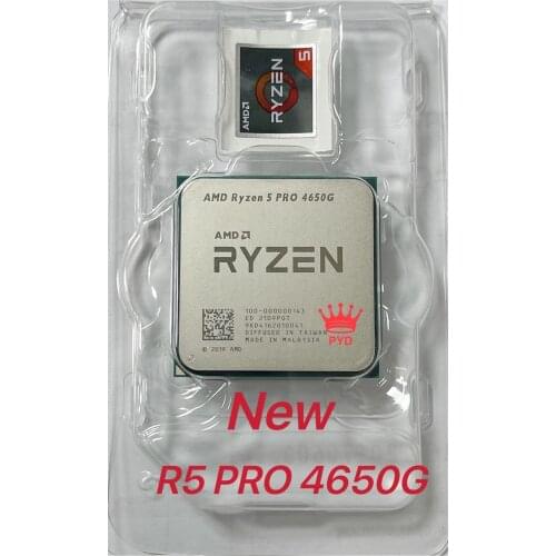 AMD Ryzen 5 PRO 4650G R5 PRO 4650G 3.7GHz Six-Core Twelve-Thread 65W CPU Processor L3=8M 100-000000143 Socket AM4 new but no fan