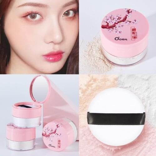 Girl Face Makeup Powder 3 Color Loose Powder Face Makeup Waterproof Loose Powder for Face Skin Finish Powder Face Contain Powder