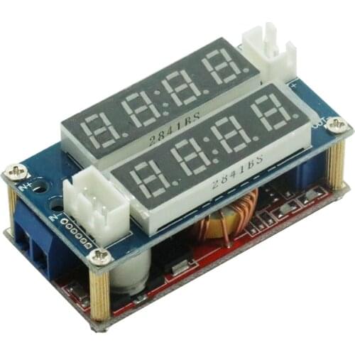 5A Adjustable CC/CV Display Step Down charge Module LED Panel Voltmeter Ammeter
